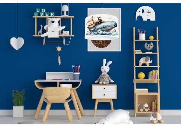 Gyerek csillár OCEAN 1xE27/60W/230V