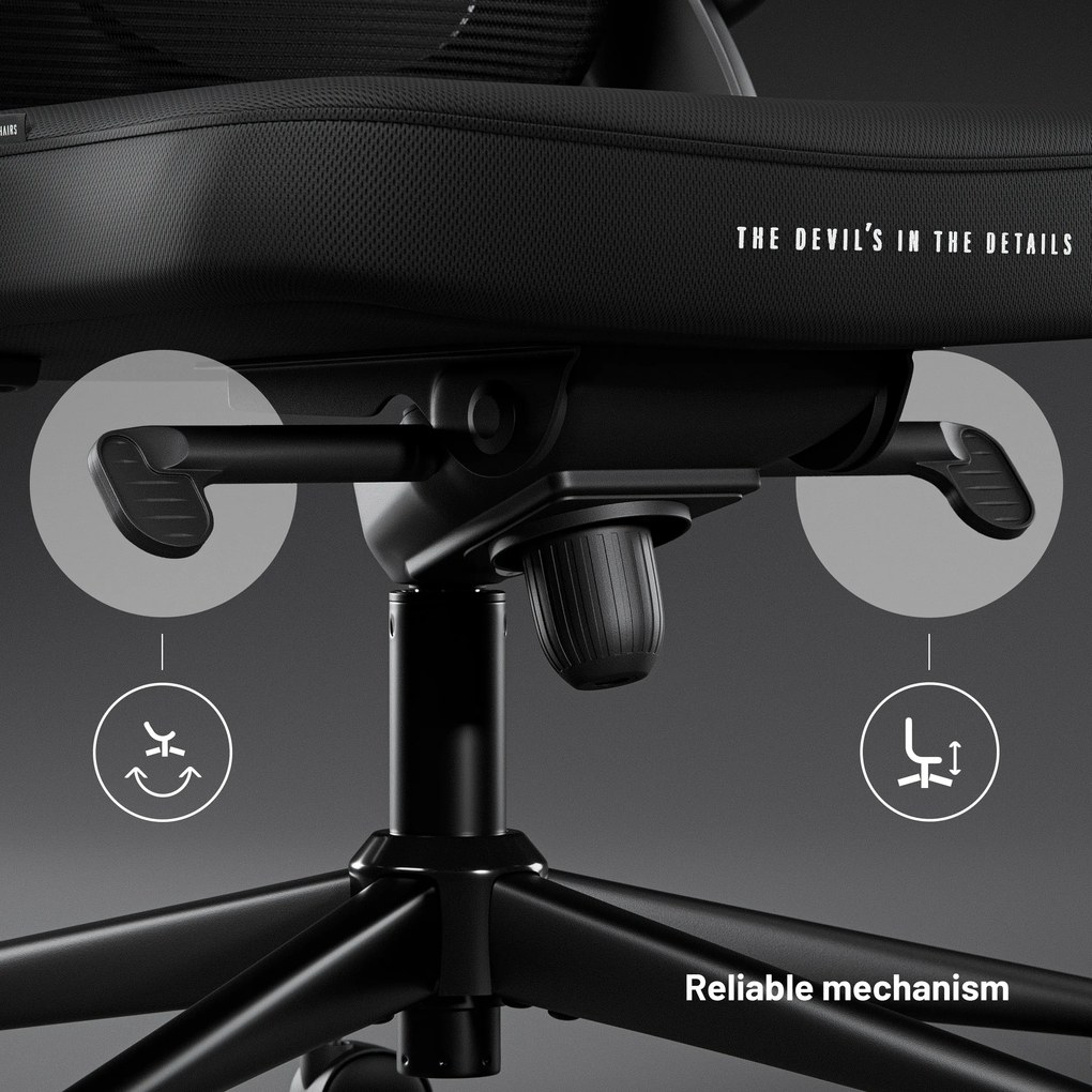 Ergonomikus irodai szék fekete Normal Size: Diablo V-Light