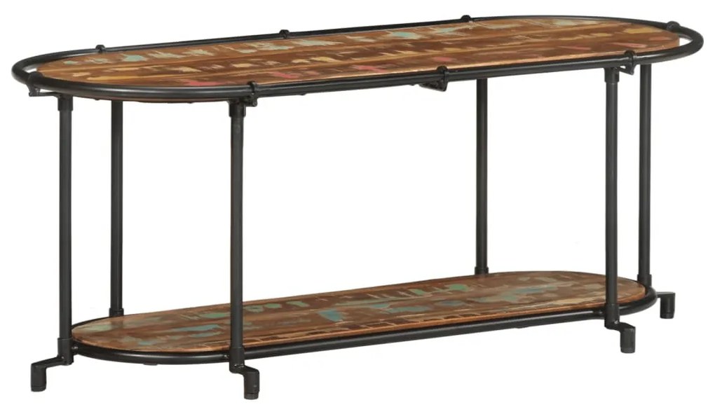 tömör újrahasznosított fa TV-szekrény 100 x 42 x 40 cm