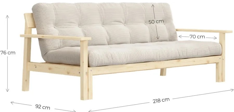 Unwind Olive Green kinyitható kanapé - Karup Design