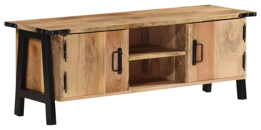 tömör mangófa TV-szekrény 110x35x40 cm