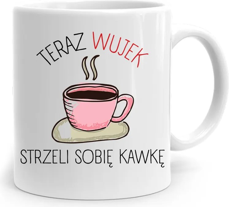 Bögre Ajándék Bácsinak Most A Bácsi Lő Egy Kávét fényképes nyomtatással