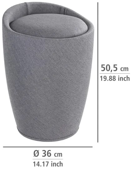 WENKO 22448100 - CANDY ülőke 36x50,5 cm szürke/fekete