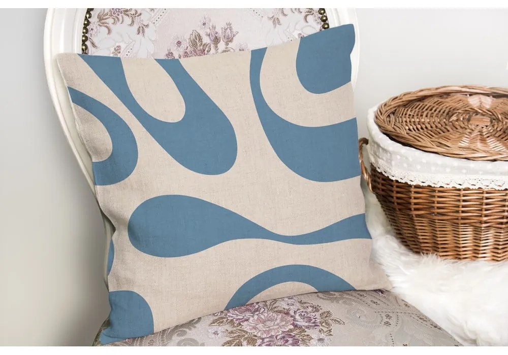 Párnahuzat 43x43 cm Blue Latte – Mila Home