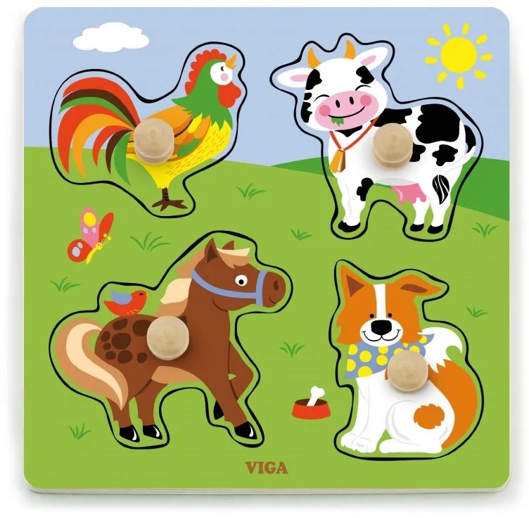 Fa puzzle - Viga - Haszonállatok