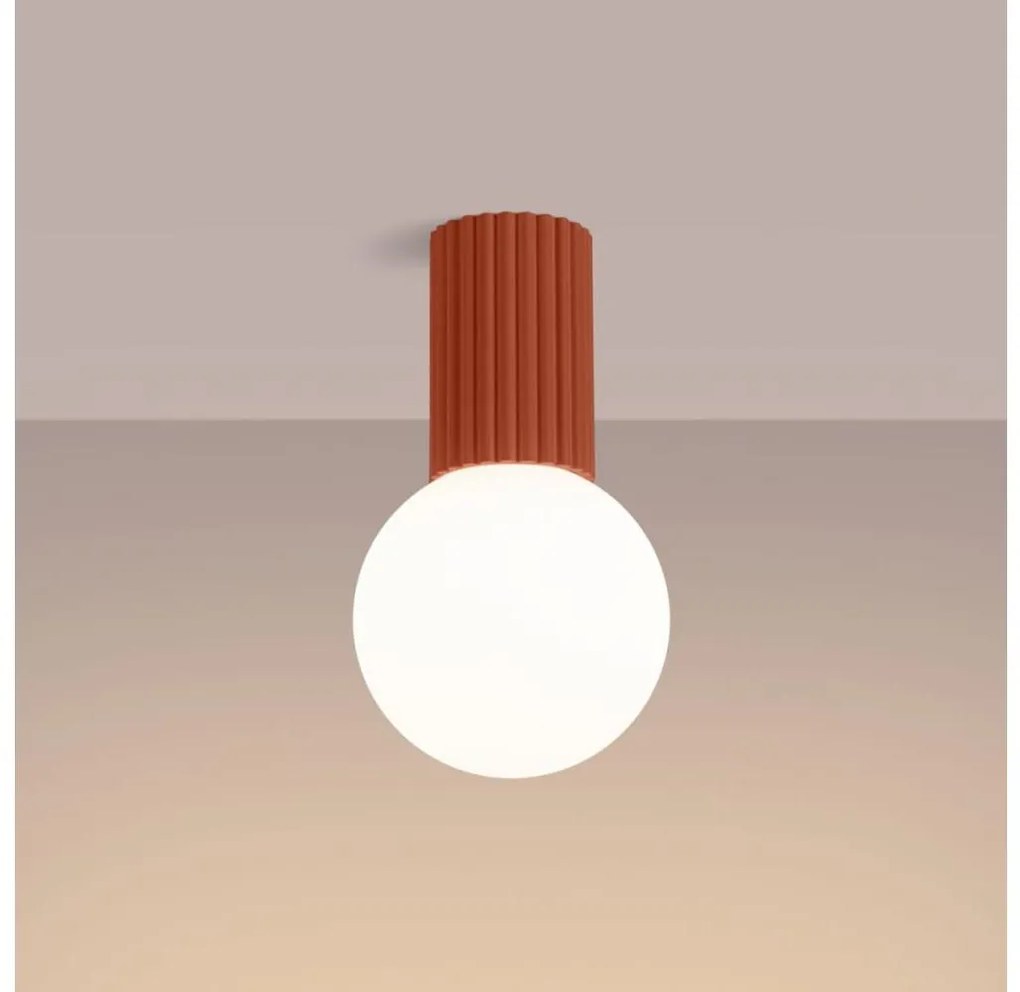 Sollux SL.1728 - Fürdőszobai mennyezeti lámpa HALO 1xG9/8W/230V IP44 narancs