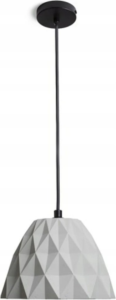 Rendl Naples függeszték beton E27, magasság 160 mm, átmérő 198 mm