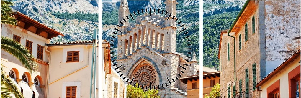 Kép - Sóller, Mallorca (órával) (90x30 cm)