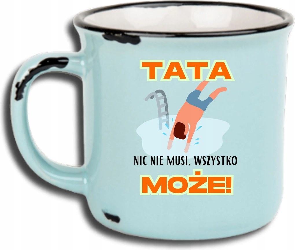 Bögre Kék Retro Vicces Ajándék Apák Napja Apa Nem Kell Semmi