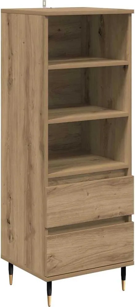 vidaXL Magasfiú fiókkal Artisan tölgy 40 x 36 x 110 cm Faanyag