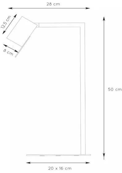 Lucide 03525/01/30 - Asztali lámpa LESLEY 1xGU10/35W/230V