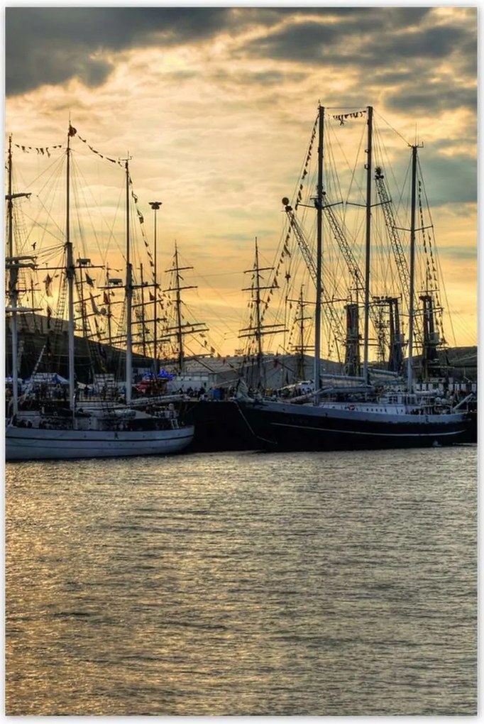 Poszterek 80x120 Yachtok a kikötőben