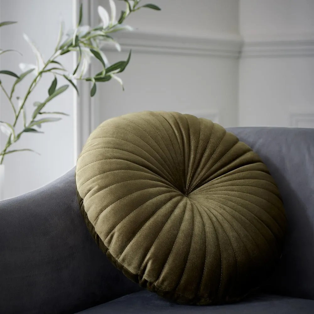 Bársony díszpárna ø 40 cm Round Soft Touch – Catherine Lansfield