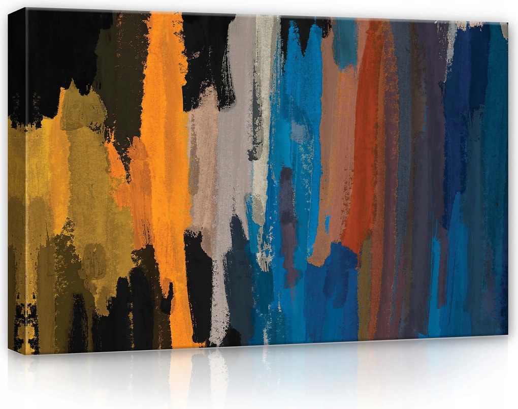 Vászonkép 60x40 Absztrakt művészet modern textúra húzások függőleges csíkok