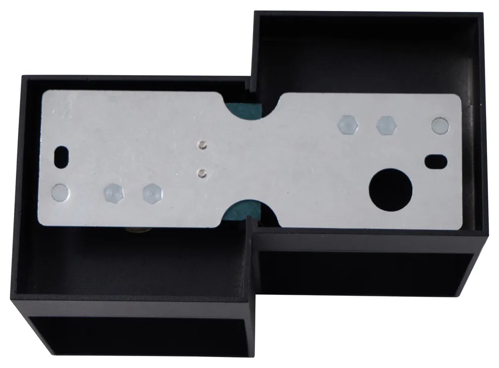 Modern fekete fali lámpa 2 fényforrással - Transfer Double