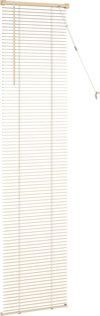 vidaXL Zsaluzia Állítható Világos barna mintával 213 x 40 cm PVC