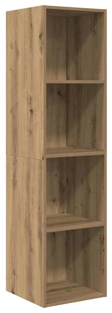 TV Szekrény Szett Falra szerelhető 3 pcs kézműves tölgy Faanyag