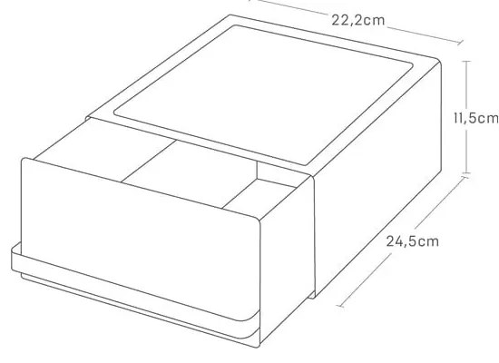 Fehér teatartó doboz Tower – YAMAZAKI