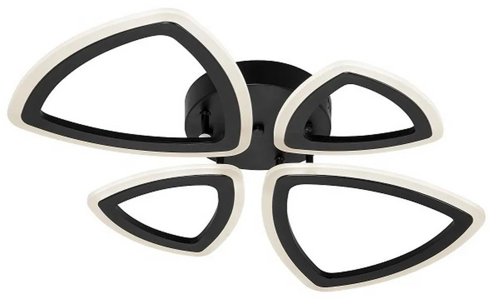 Felületre szerelhető csillár 4xLED/22W/230V fekete