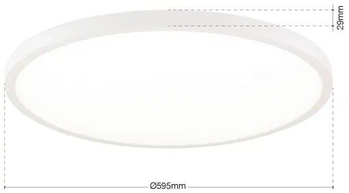 Orion - DISC dimmelhető LED mennyezeti lámpa 46W/230V 2700/3000/4000K, átmérő 60 cm, fehér