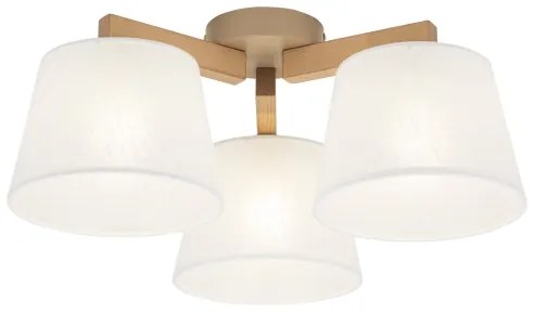 Brilagi - Felületre szerelhető csillár LATTE SABIA 3xE27/15W/230V fenyő/fehér