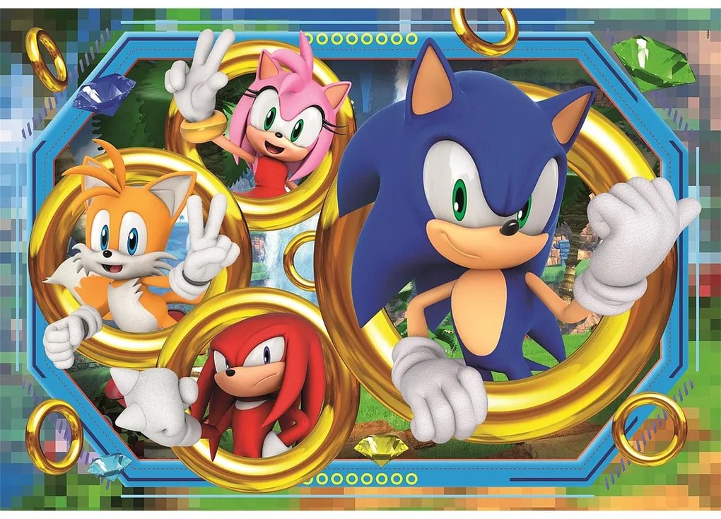 Sonic a sündisznó Ring 180 db-os puzzle Clementoni