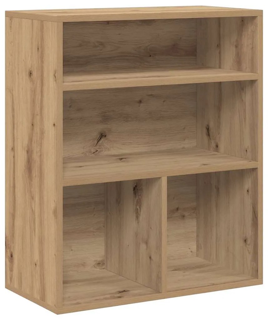 könyvszekrény kézműves tölgy 60x30x71,5 cm szerelt fa