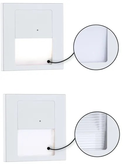 Paulmann 80002 - LED 1W lépcsővilágítás TSARO érzékelővel 230V vezetékes/fehér