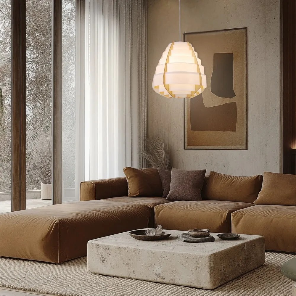 Fehér függőlámpa Nagoja – Candellux Lighting