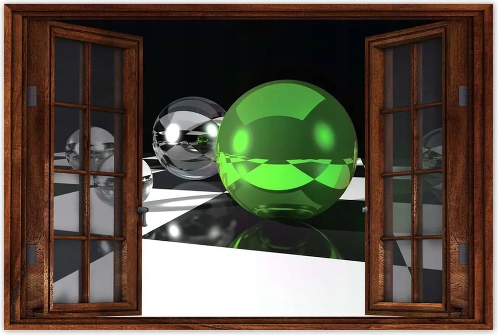 Poszter 60x40 Smaragdzöld