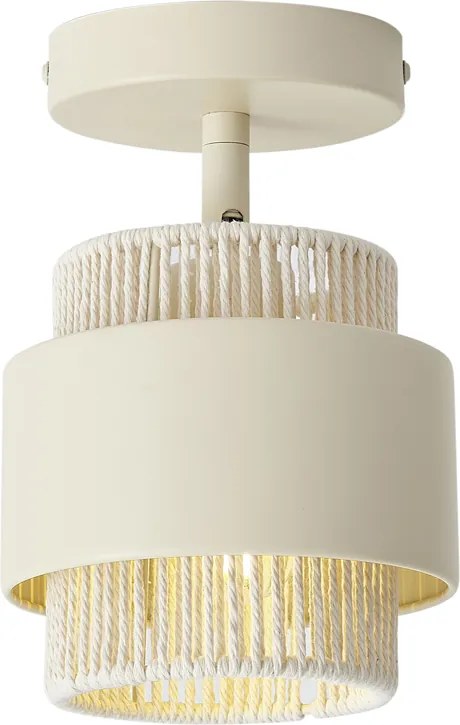 Modern spotlámpa bézs színben, arany színnel, forgatható és dönthető - Kora