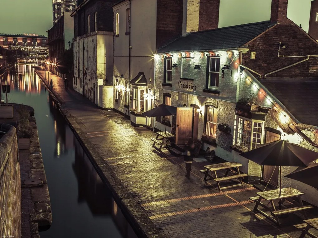 Poszter 40x30cm Gáz utca este Birminghamben, Assaf Frank