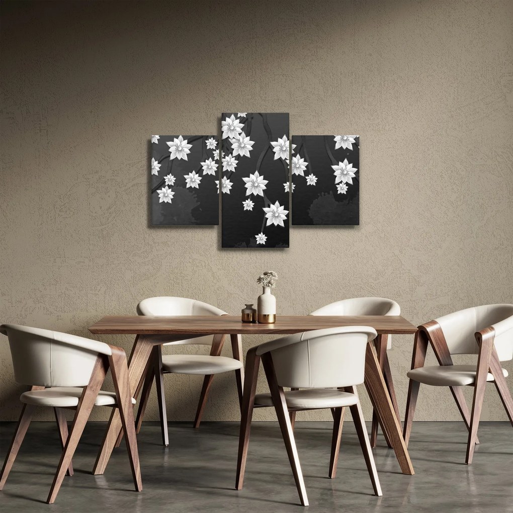 Kép - virágok az ágakon (90x60 cm)