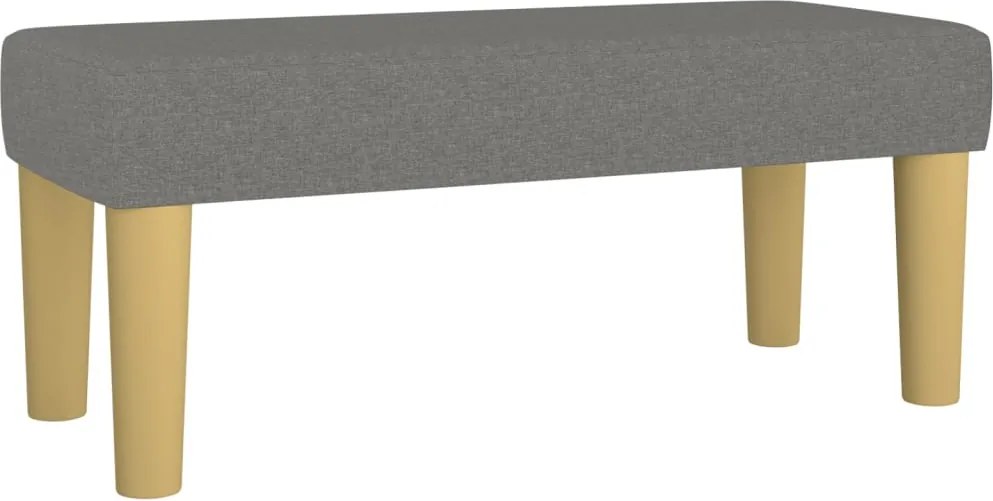 vidaXL sötétszürke szövet pad 70 x 30 x 30 cm