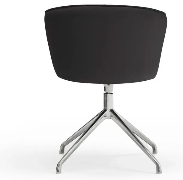 Fekete kárpitozott étkezőfotel szett 2 db-os Add – Teulat