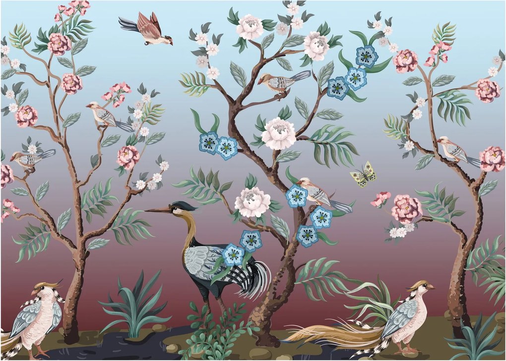 Kép - madár park (70x50 cm)