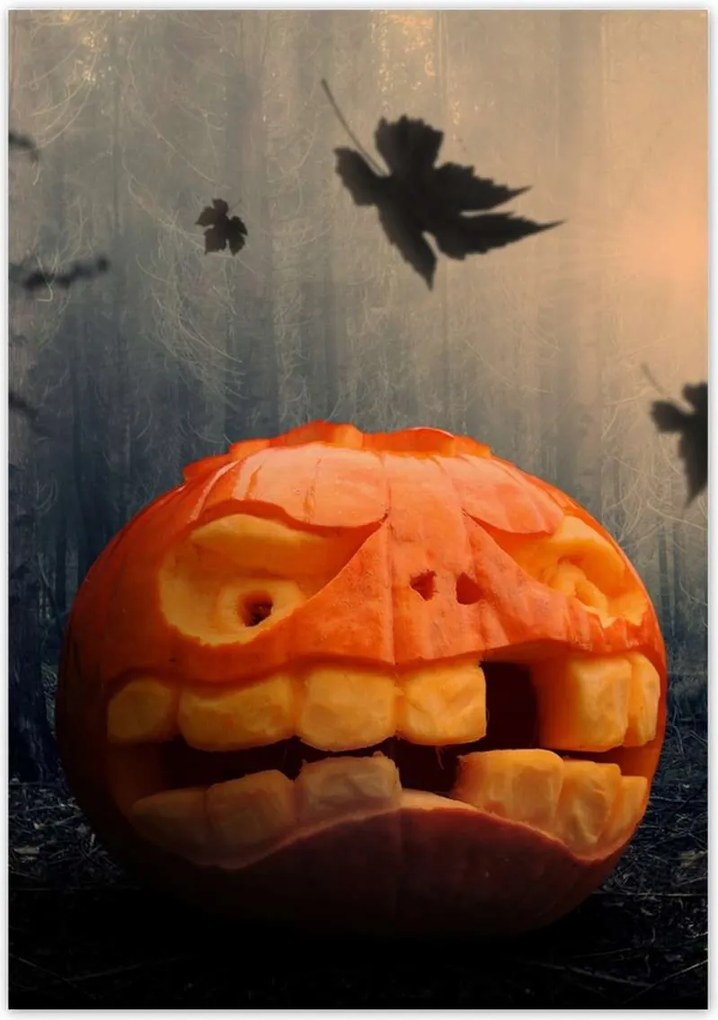 Poszterek 70x100 Halloween Sütőtök
