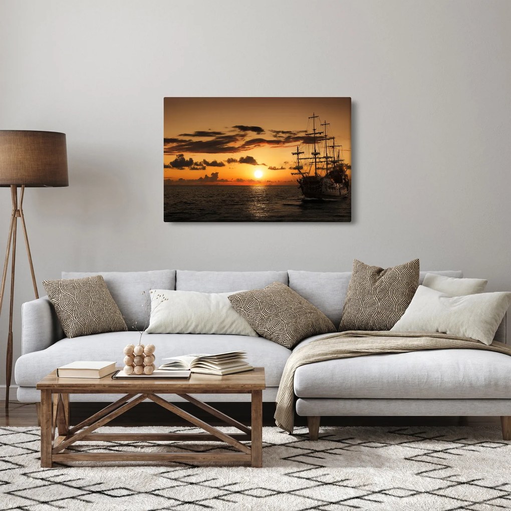 Kép - Kalózhajó (90x60 cm)