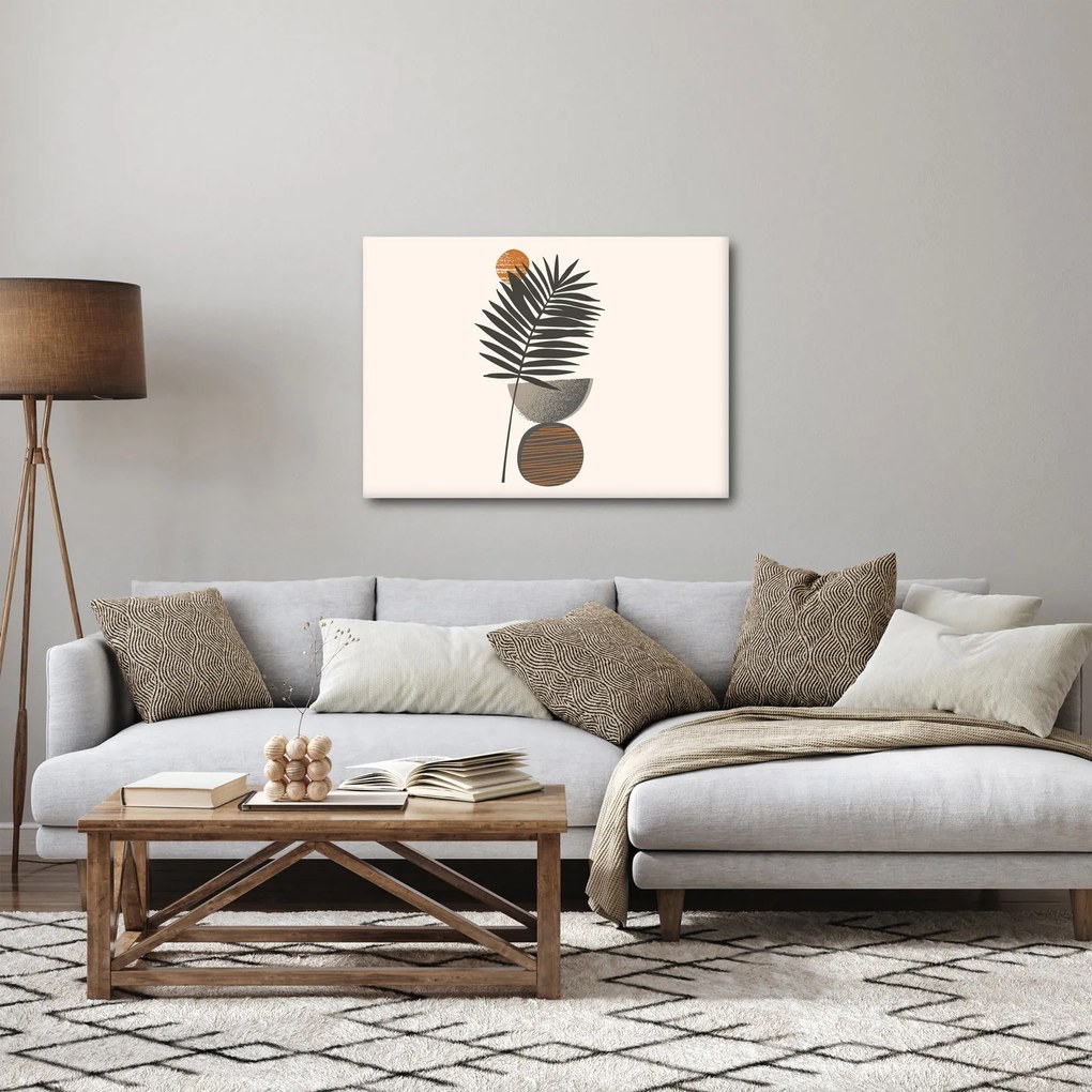 Kép - Absztrakció pálmalevéllel (70x50 cm)