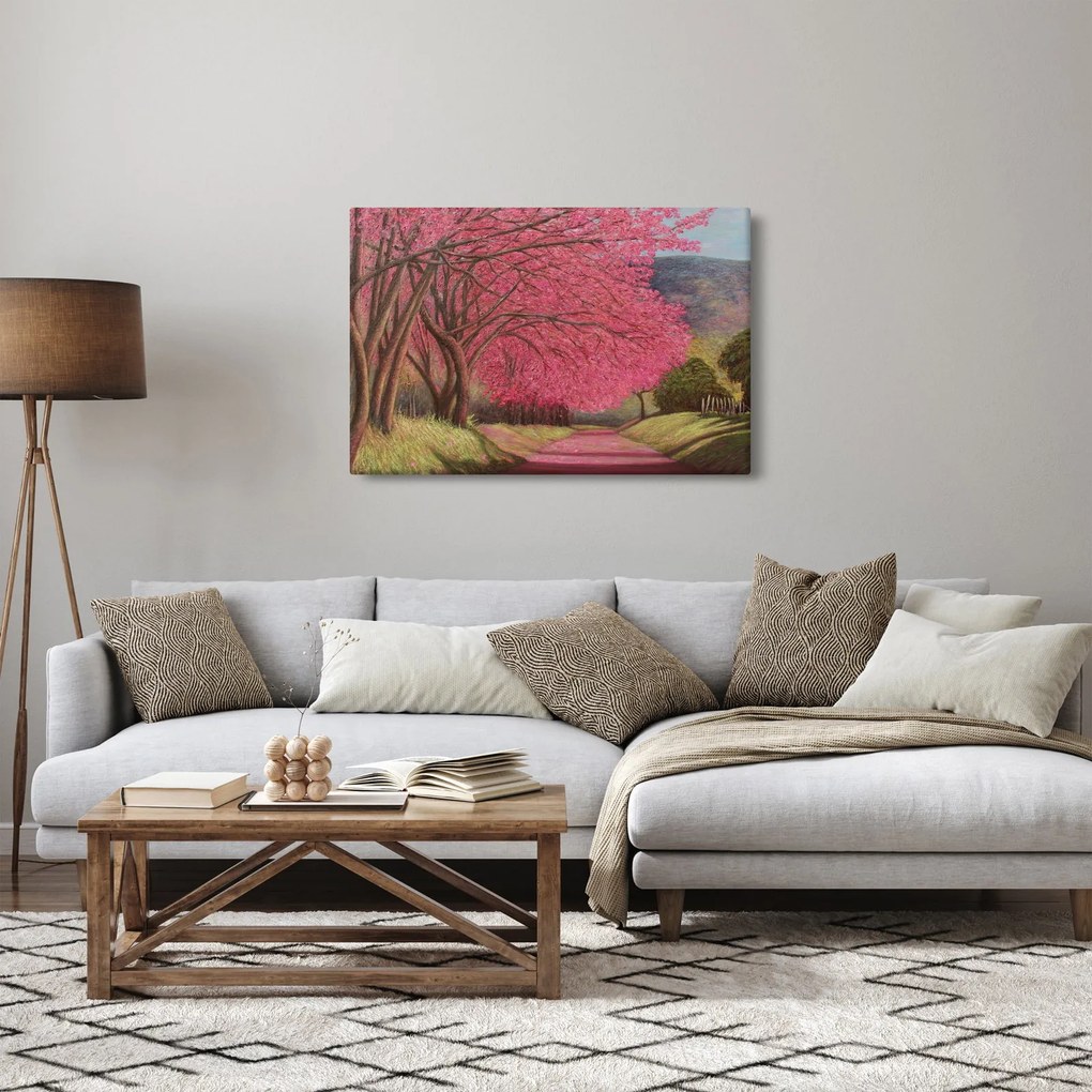 Virágzó fák képe (90x60 cm)