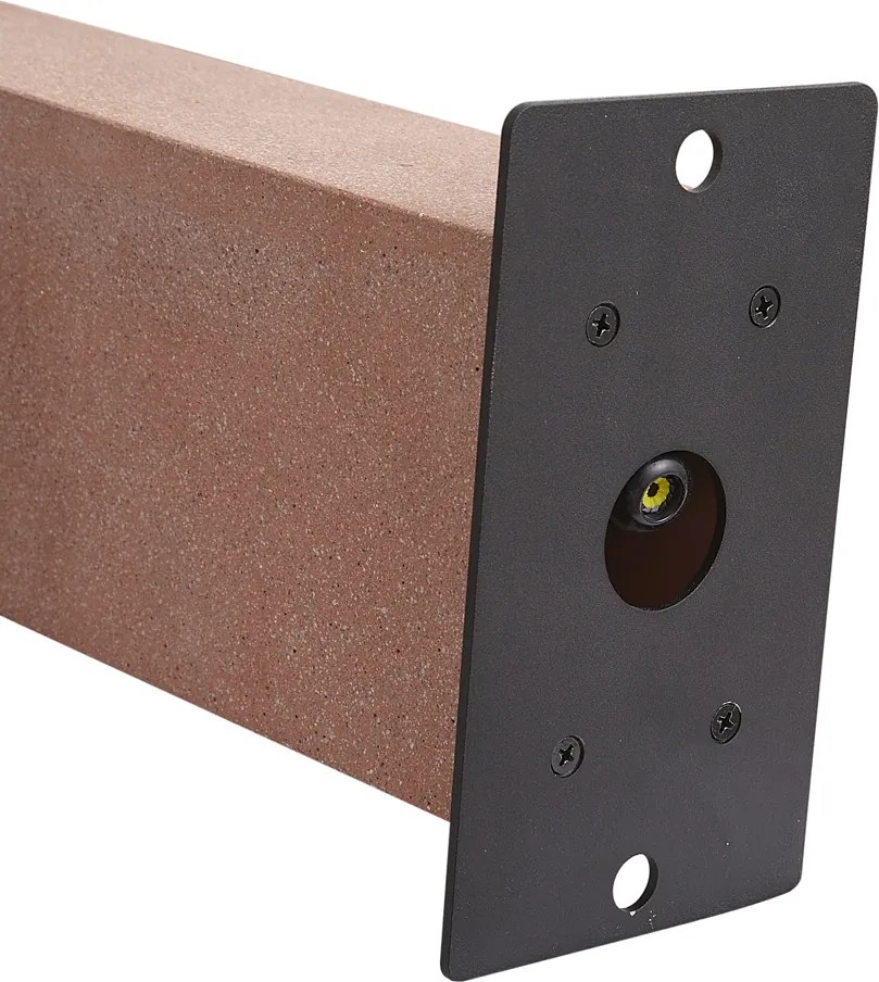 Modern kültéri oszlop terrakotta 35cm IP44 - Pompei