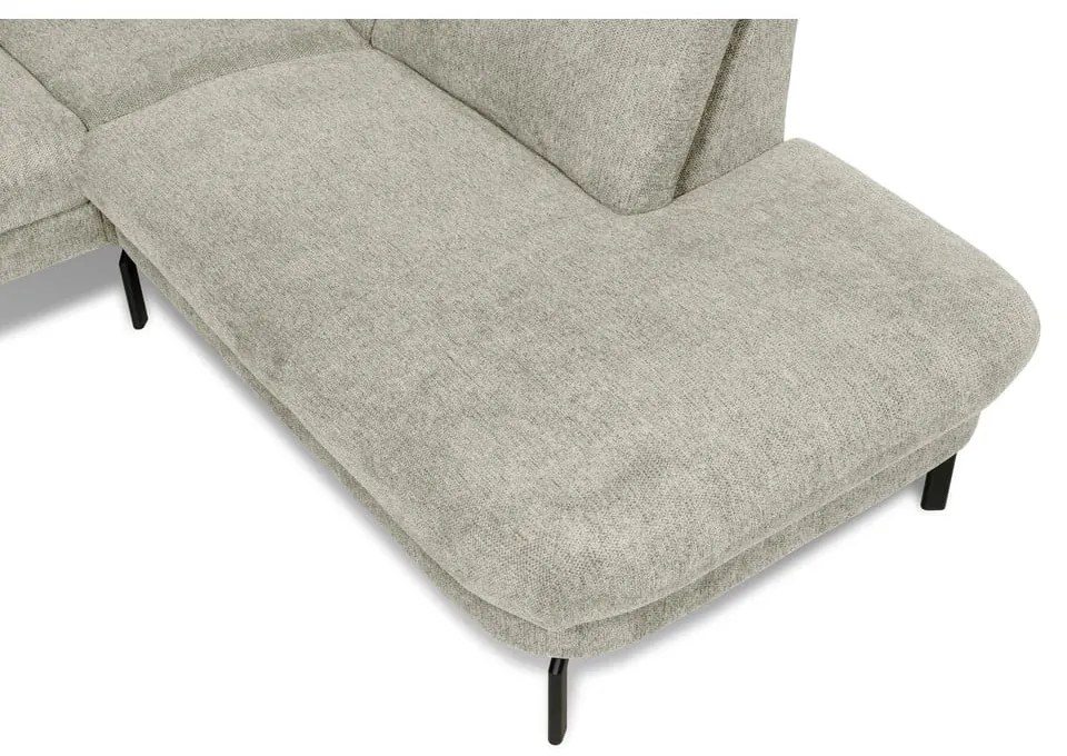 Világosszürke sarokkanapé (jobb oldali) Gomero – Scandic