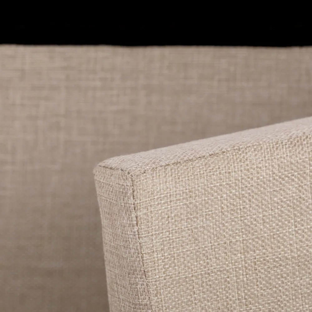 Taburet Cu Depozitare Material Textil Crem. Dimensiune: 76 x 37 x 37 cm. TAB-462