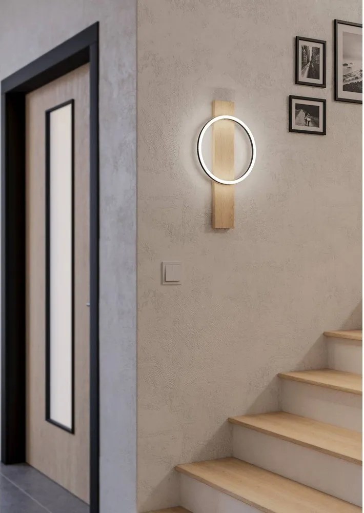 Natúr színű LED fali lámpa BOYAL – EGLO