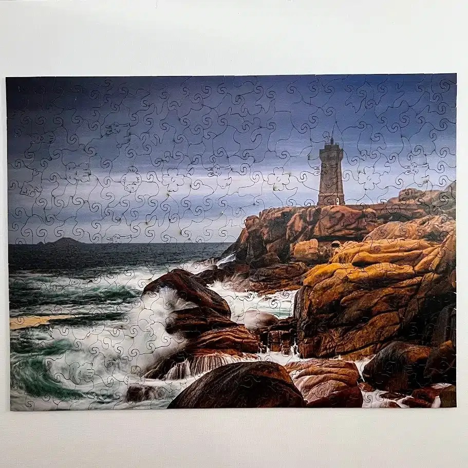 Világítótorony fa puzzle