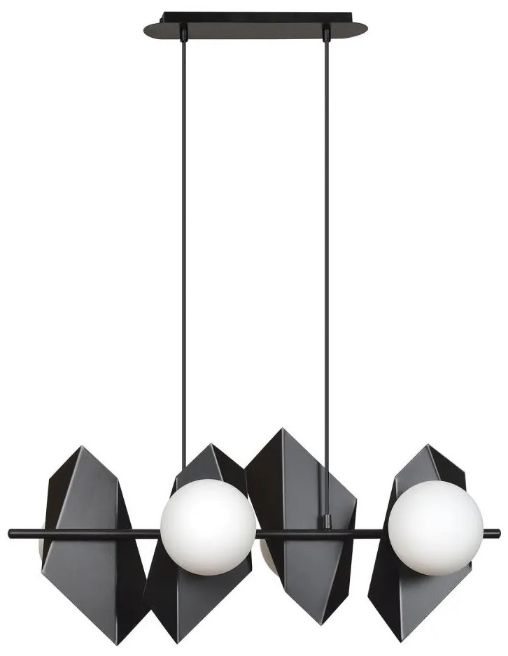 Csillár zsinóron DRIFTON 4xE14/10W/230V fekete