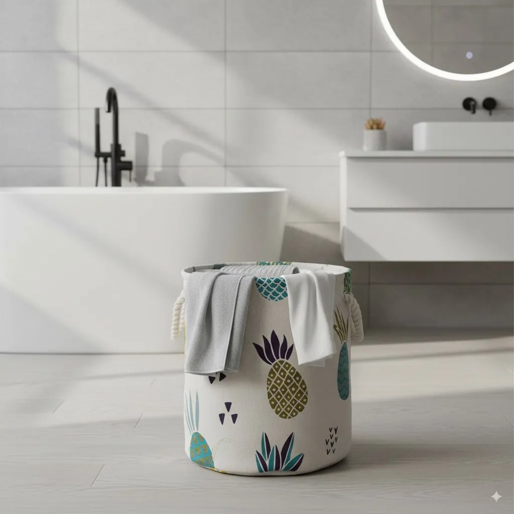 Ananászos tároló kosár 40 x 45 cm - l méret