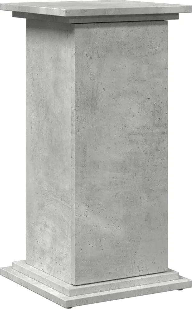 vidaXL betonszürke szerelt fa bemutatóállvány tárolóval 31x30x60 cm