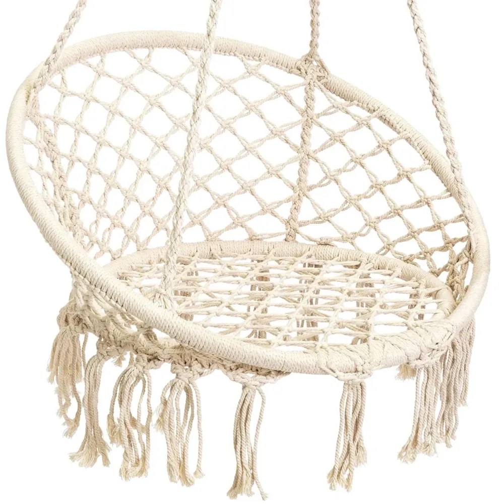 Bézs KOLUMBIA függőfotel fekete állvánnyal