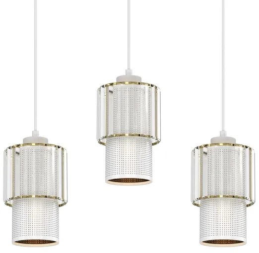 Csillár zsinóron BLANCO 3xE27/60W/230V fehér